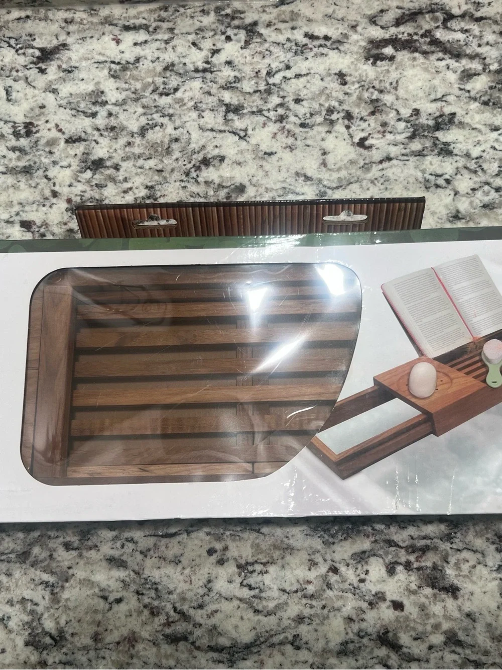 Teak Bath Tub Caddy